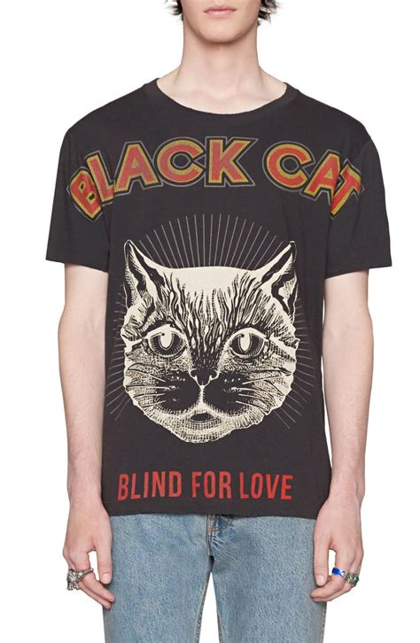 gucci black cat t shirt price|gucci ace angry cat.